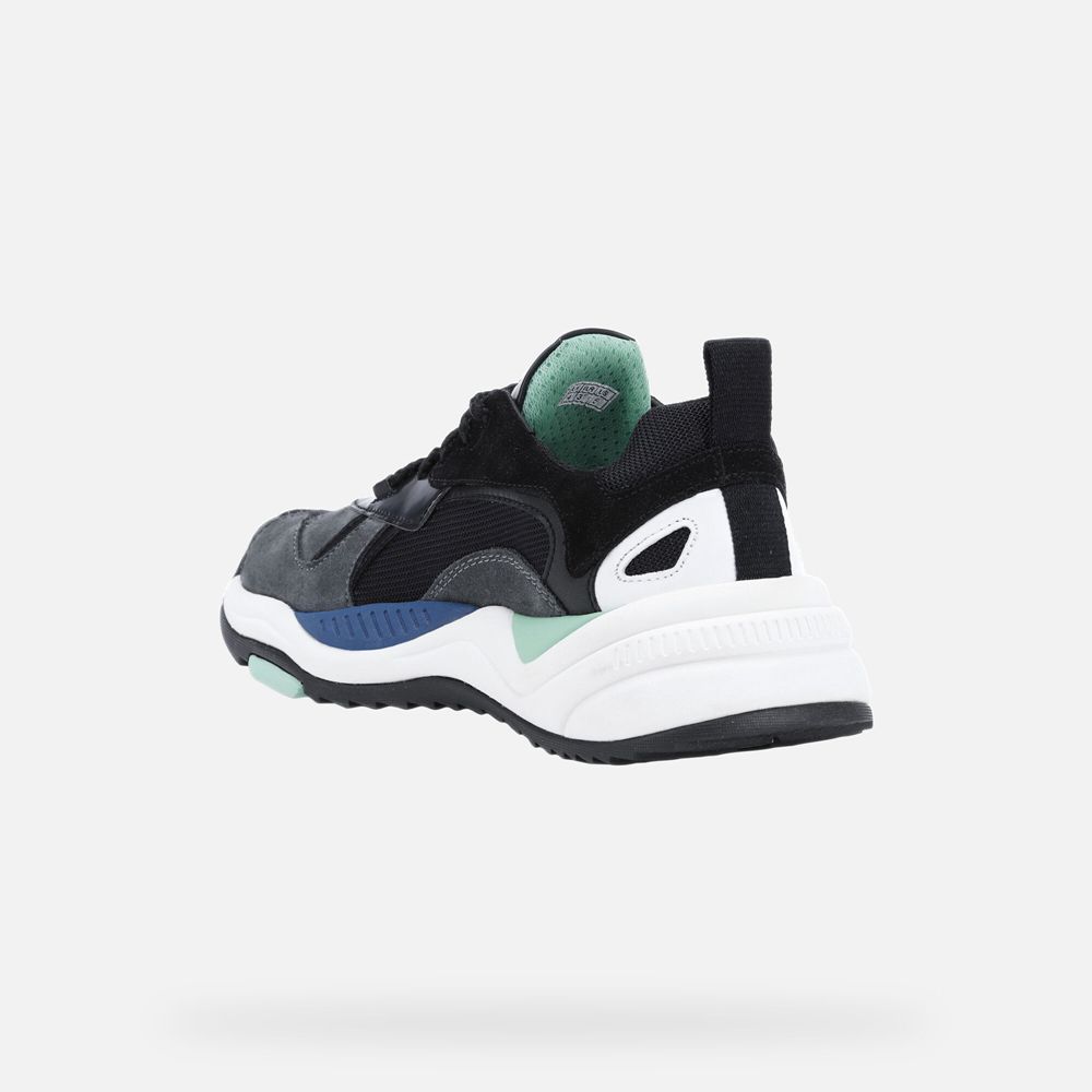 Geox Erkek Spor Ayakkabı Siyah - T02 Phonica - IKA-975318